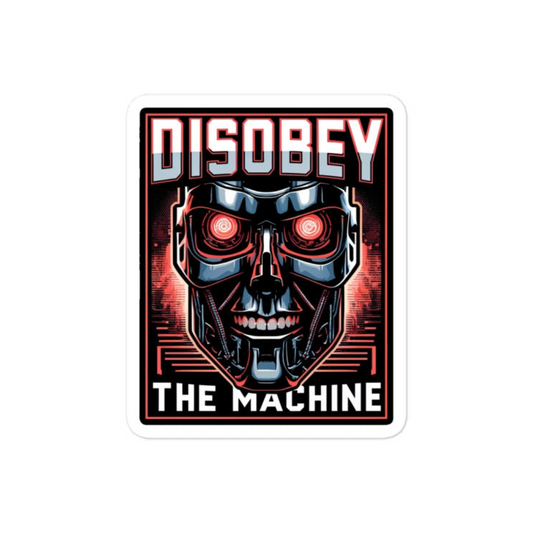 Disobey the Machine Bubble-free sticker