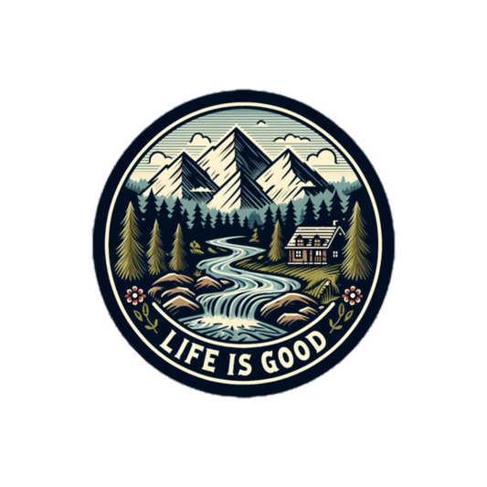 Life Is Good Bubble-free sticker