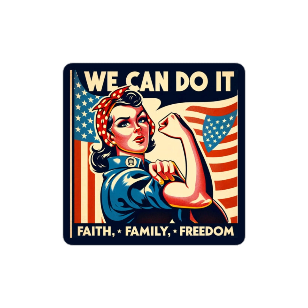 We Can Do It Bubble-free sticker